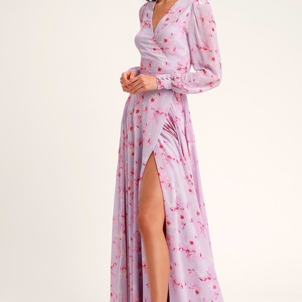 Wrap floral dress